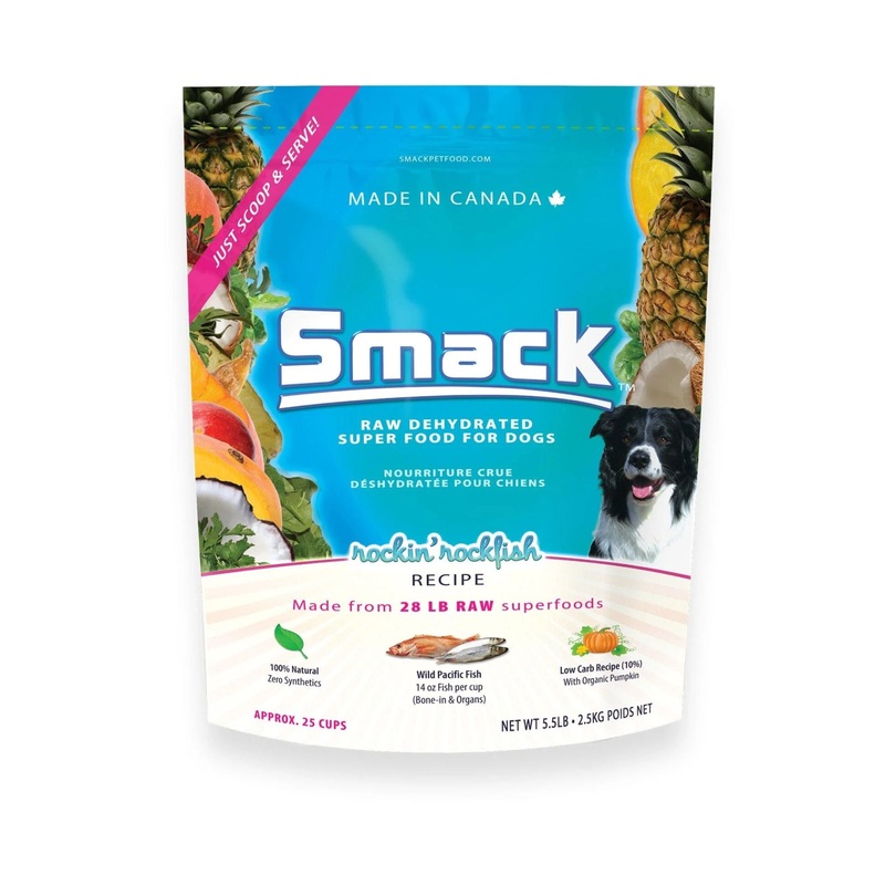 Smack Raw Dehydrated Super Food For Dogs (Rockin' Rockfish)