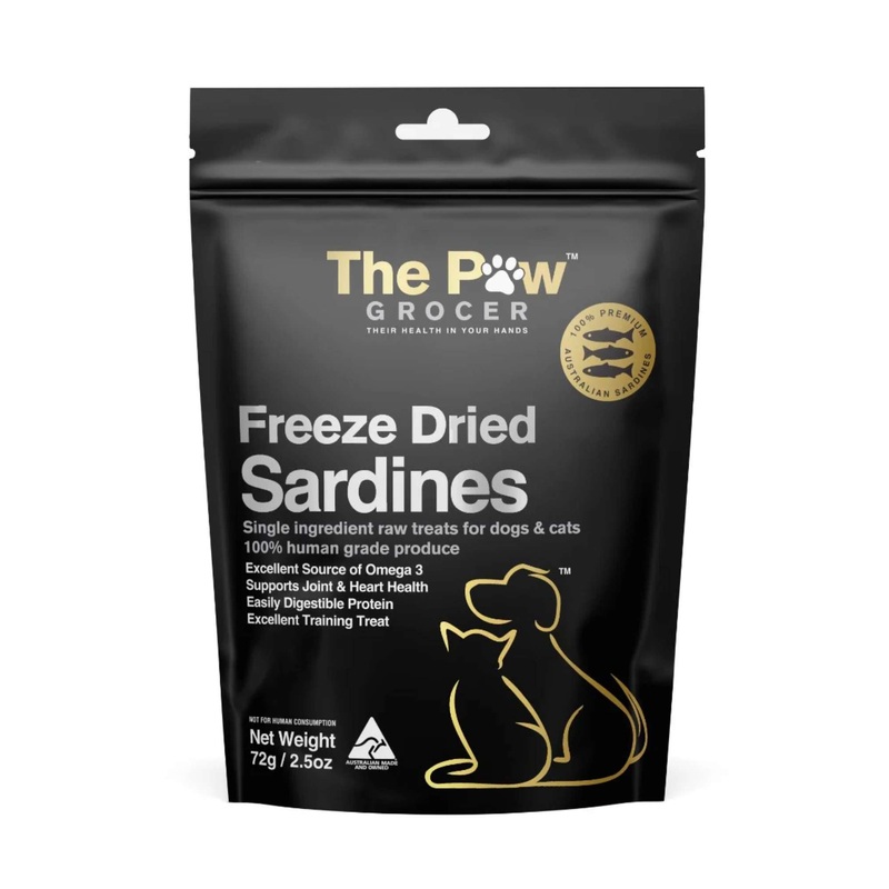 The Paw Grocer Freeze Dried Cat & Dog Treats (Sardines)