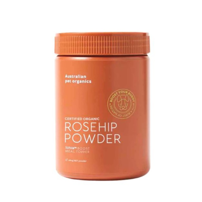 TRY & BUY: Australian pet organics (Rose Hip Powder) Certified Organic Meal Topper for Dogs