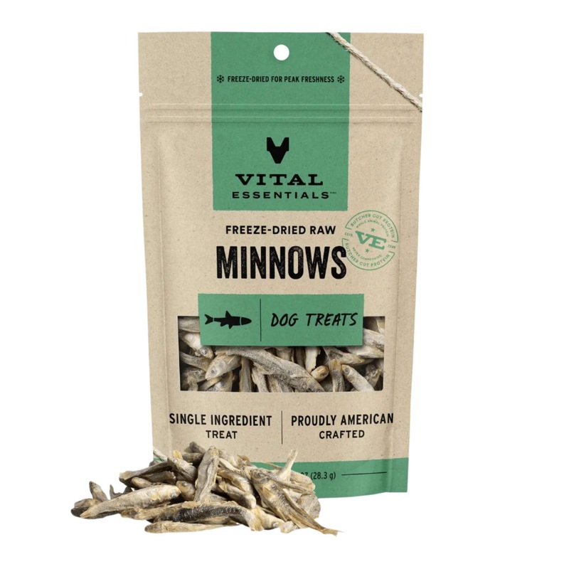 Vital Essentials Freeze Dried Raw Dog Treats (Minnows)