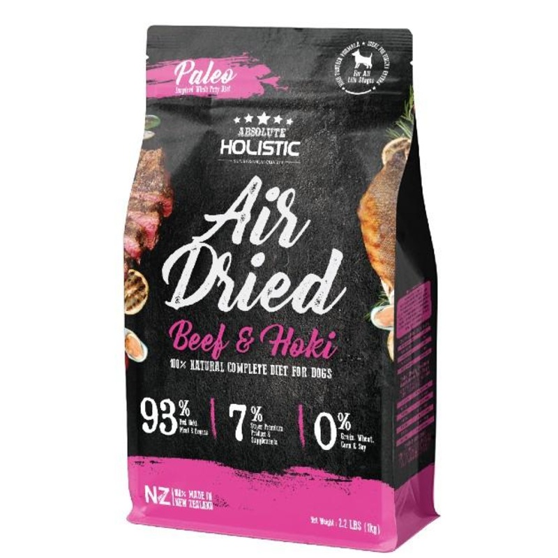 Absolute Holistic Air Dried Dog Food (Beef & Hoki)