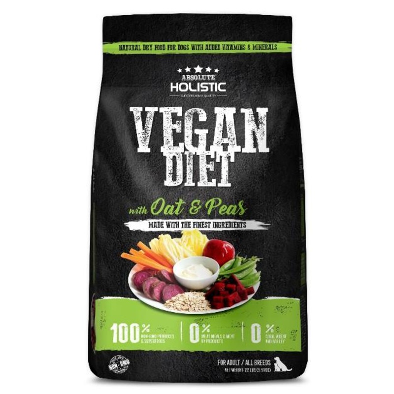 Absolute Holistic Vegan Dry Dog Food (Oats & Peas)