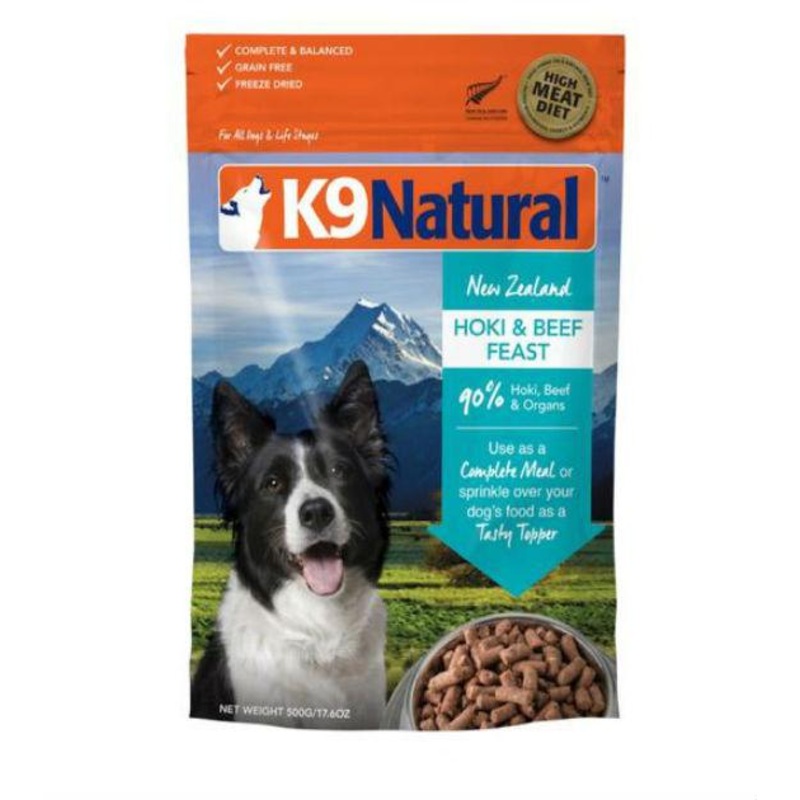 K9 Natural Freeze Dried Hoki And Beef Feast Dry Dog Food