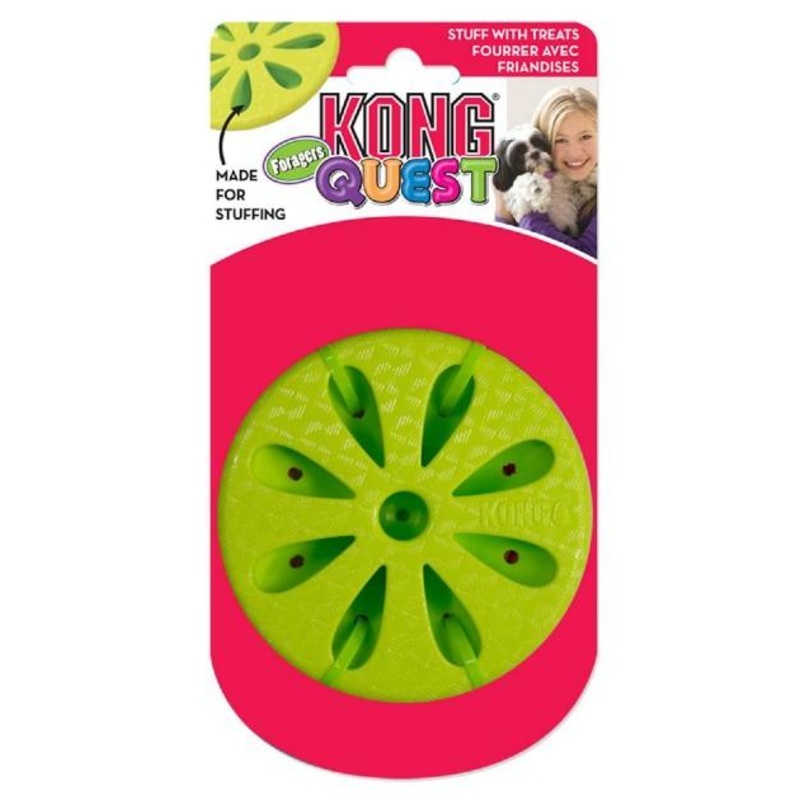 Kong Quest Foragers Flower (Green) Dog Toy