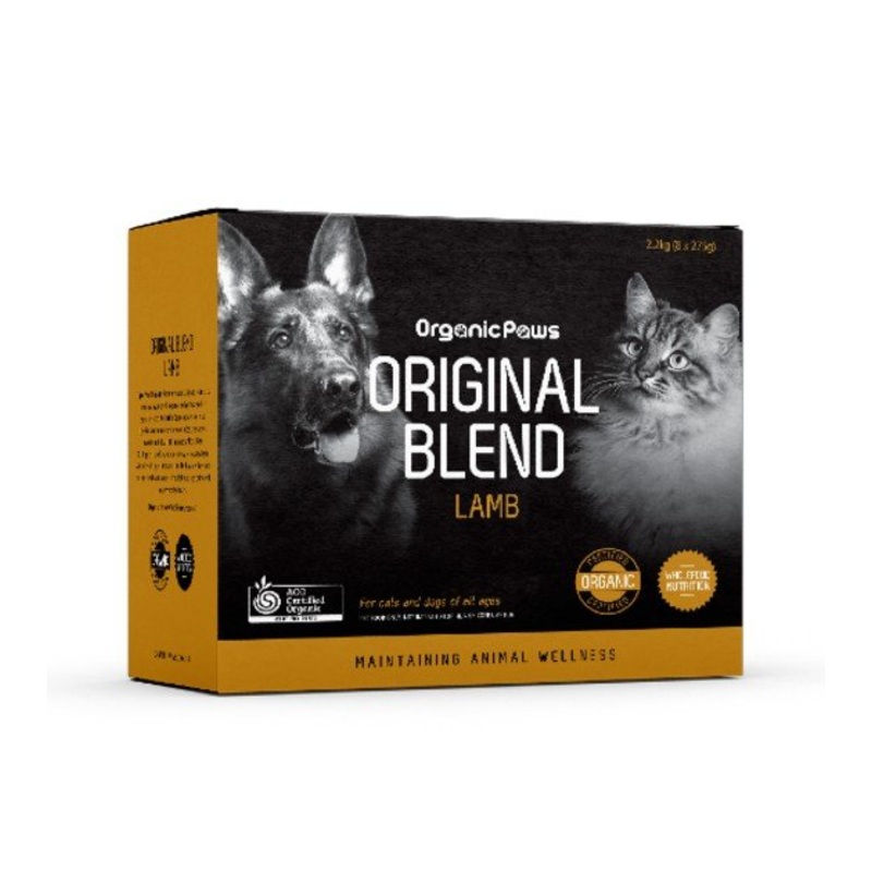 Organic Paws Original Blend Lamb Frozen Raw Dog Food