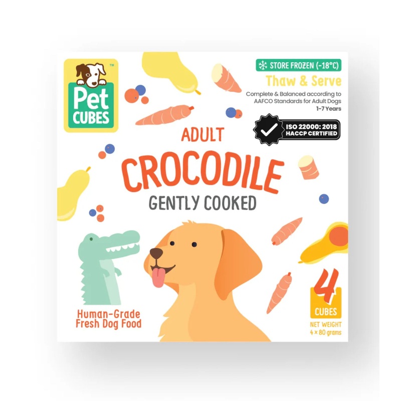 PetCubes Cooked Dog Food (Crocodile)