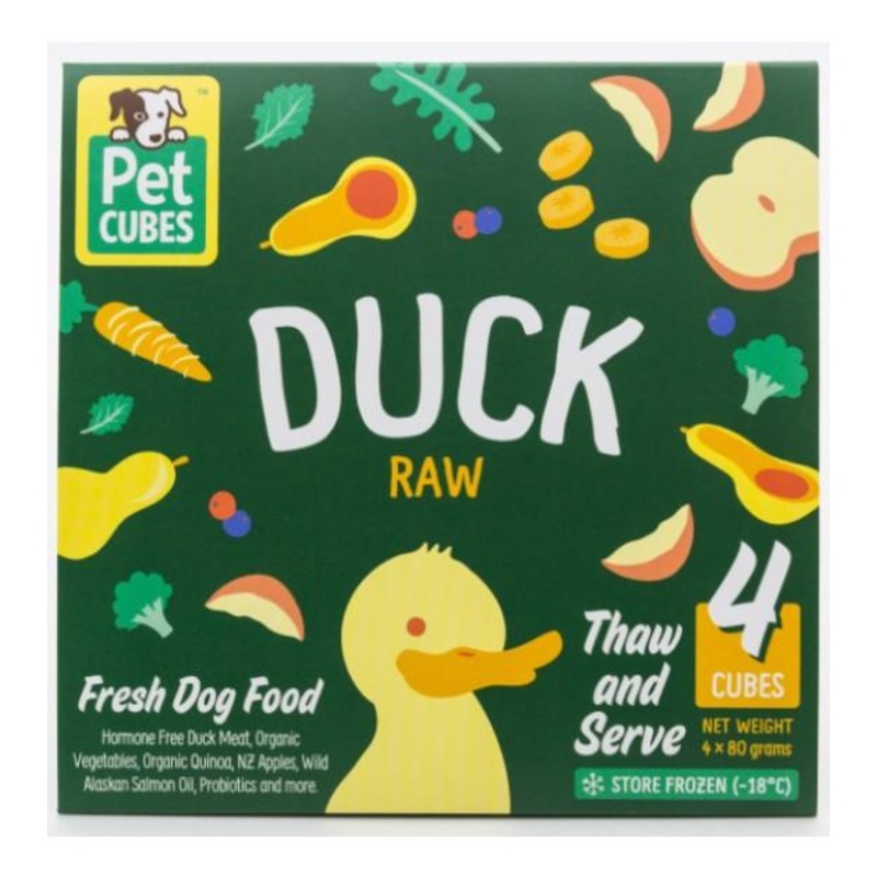 PetCubes Raw Dog Food (Duck)