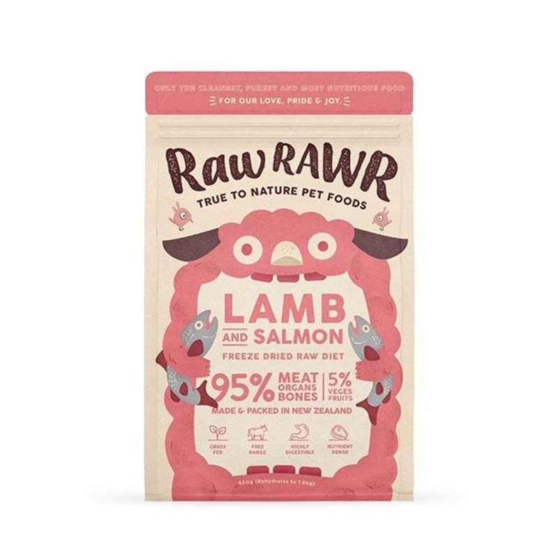 Raw Rawr's Freeze Dried Lamb & Salmon Balance Diet Dog Food