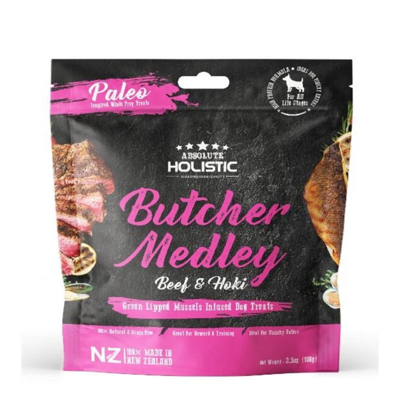 Absolute Holistic Air Dried Dog Treats (Butcher Medley)