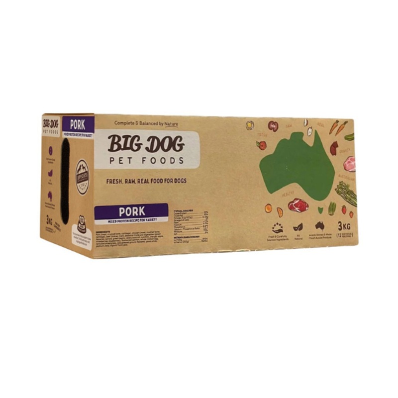 Big Dog Barf Raw Dog Food (Pork)