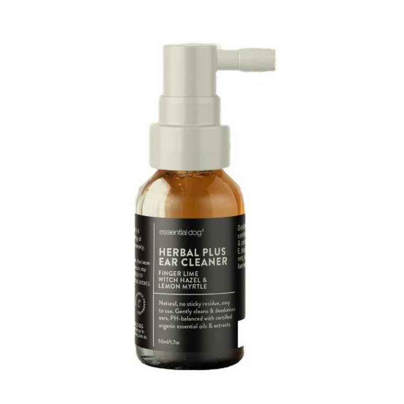 Essential Dog Herbal Ear Cleaner Spray (Witch Hazel, Finger Lime & Lemon Myrtle) For Dogs