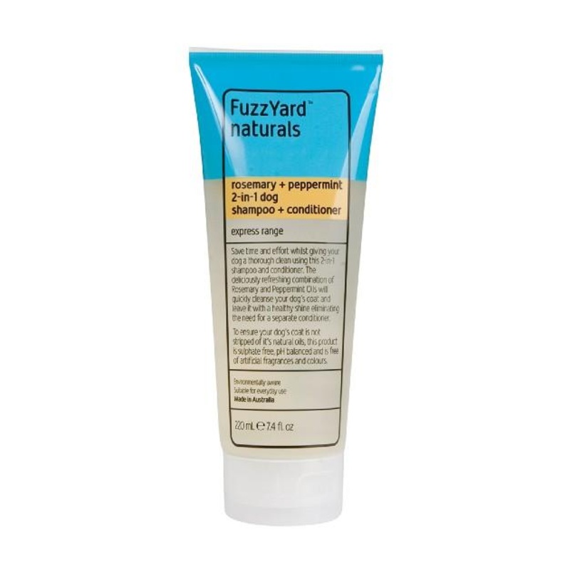 FuzzYard Express 2 In 1 Rosemary & Peppermint Shampoo & Conditioner For Dogs