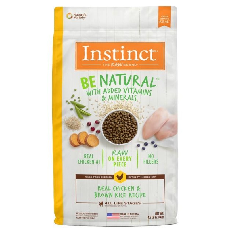 Instinct Be Natural Real Chicken & Brown Rice Recipe Dry Dog Food