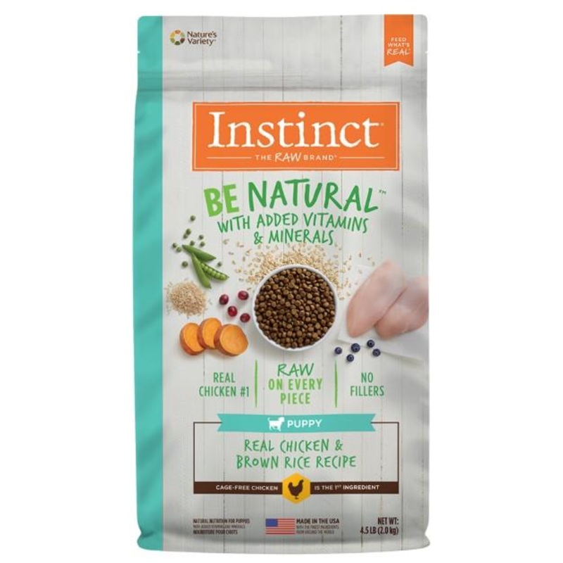 Instinct Be Natural Real Chicken & Brown Rice Recipe Dry Dog Food (Puppy)