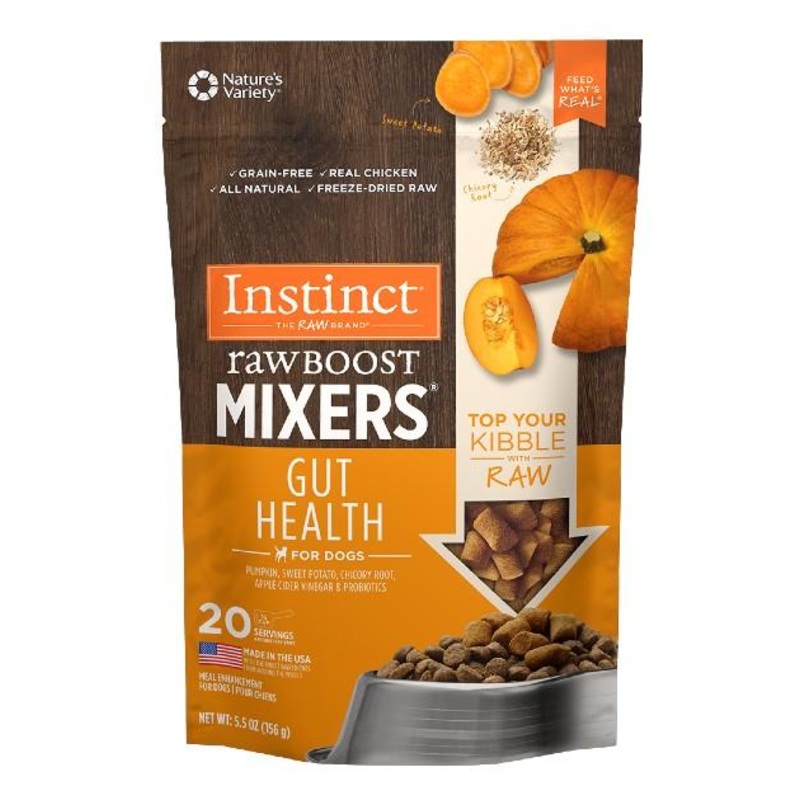Instinct Raw Boost Mixers Freeze-Dried Topper Dog Food (Gut Health)
