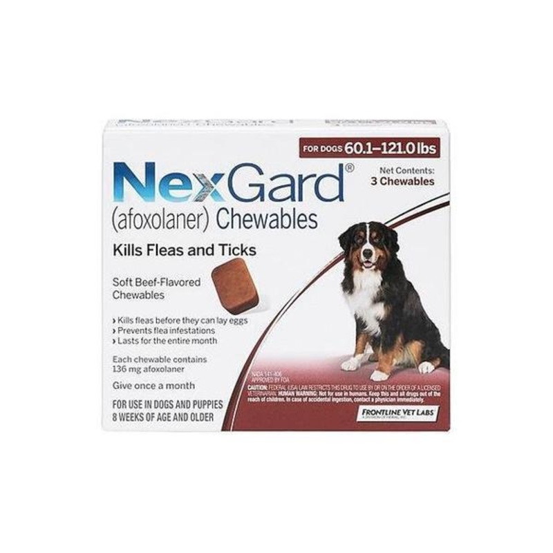 NexGard Flea & Tick Chews For Extra Large Dogs (25kg - 50kg)