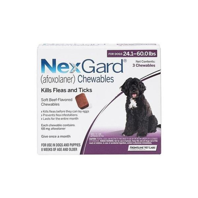 NexGard Flea & Tick Chews For Large Dogs (10kg - 25kg)