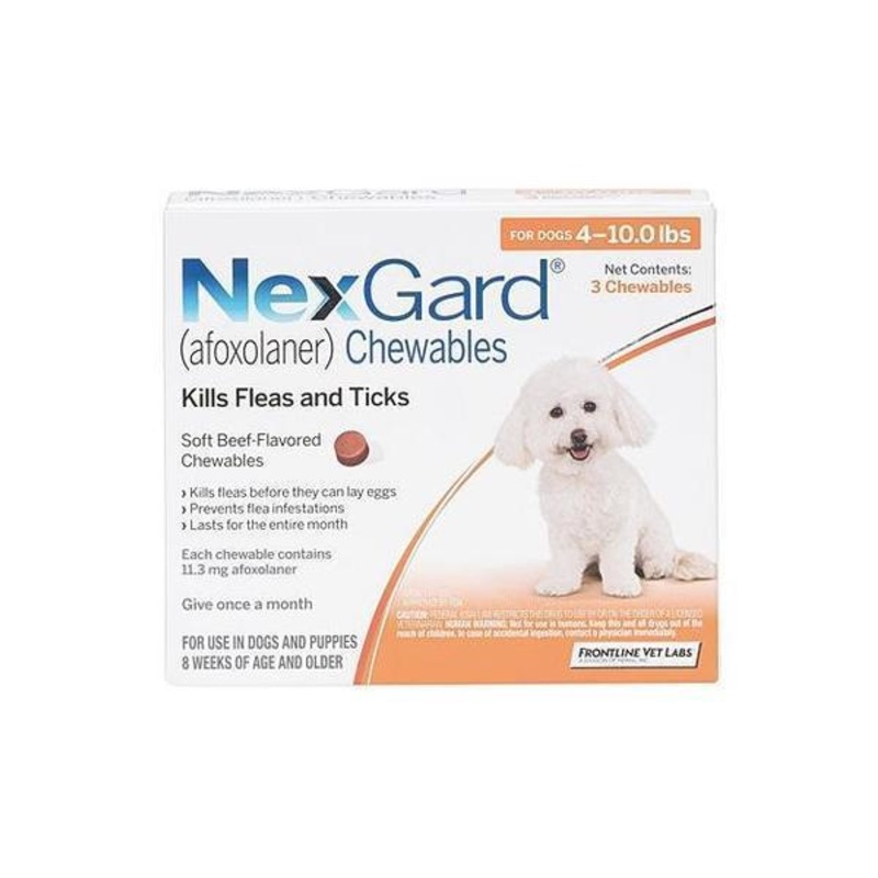 NexGard Flea & Tick Chews For Small Dogs (2kg - 4kg)