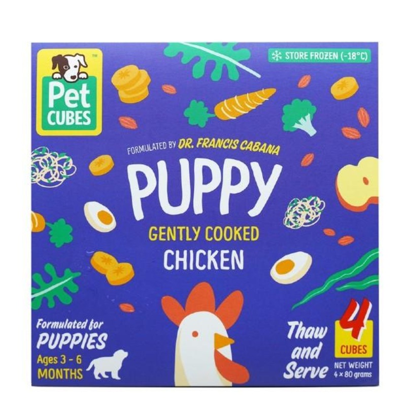PetCubes Cooked Dog Food (PUPPY Chicken)