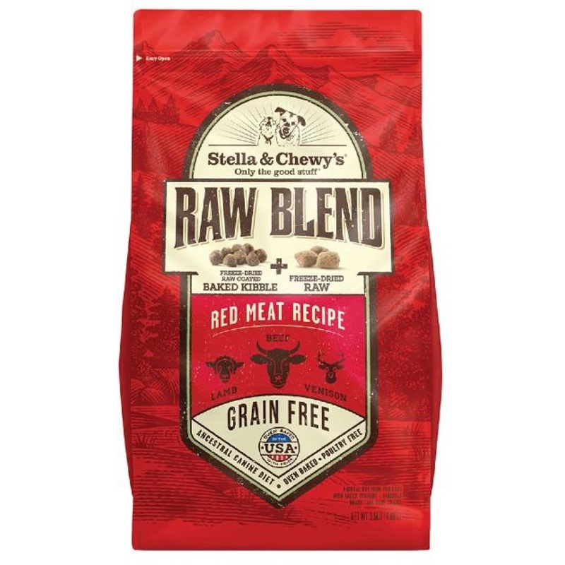 Stella & Chewys Grain Free Raw Blend Kibbles (Red Meat) Dry Dog Food