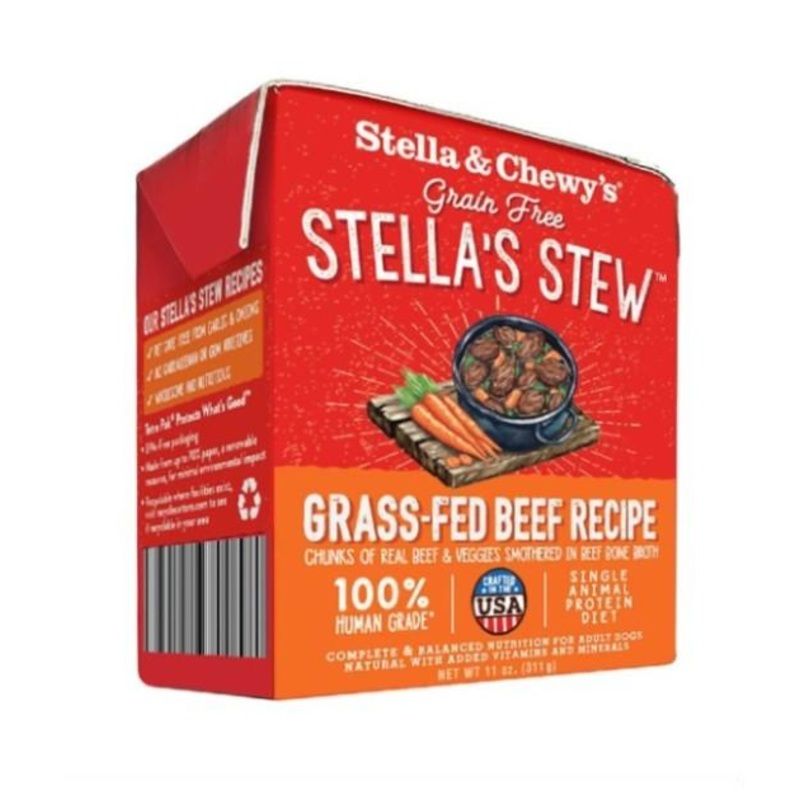 Stella & Chewys Grain Free Stews - Grass-Fed Beef Wet Dog Food
