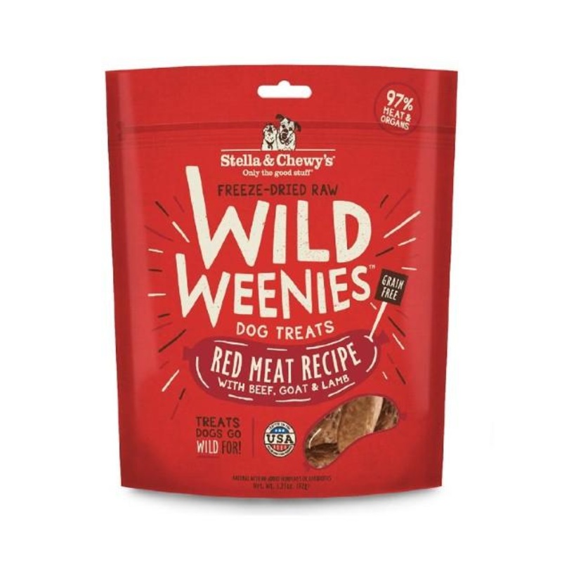 Stella & Chewys Wild Weenies (Red Meat) Freeze Dried Dog Treats