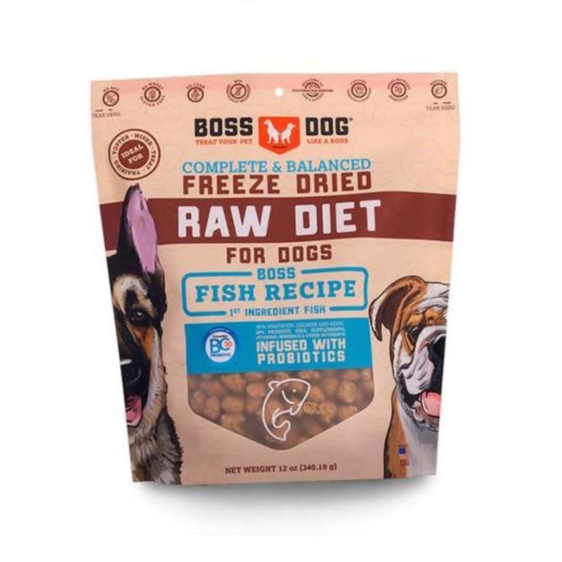 Boss Dog Complete & Balanced Freeze Dried Raw Diet (Fish)