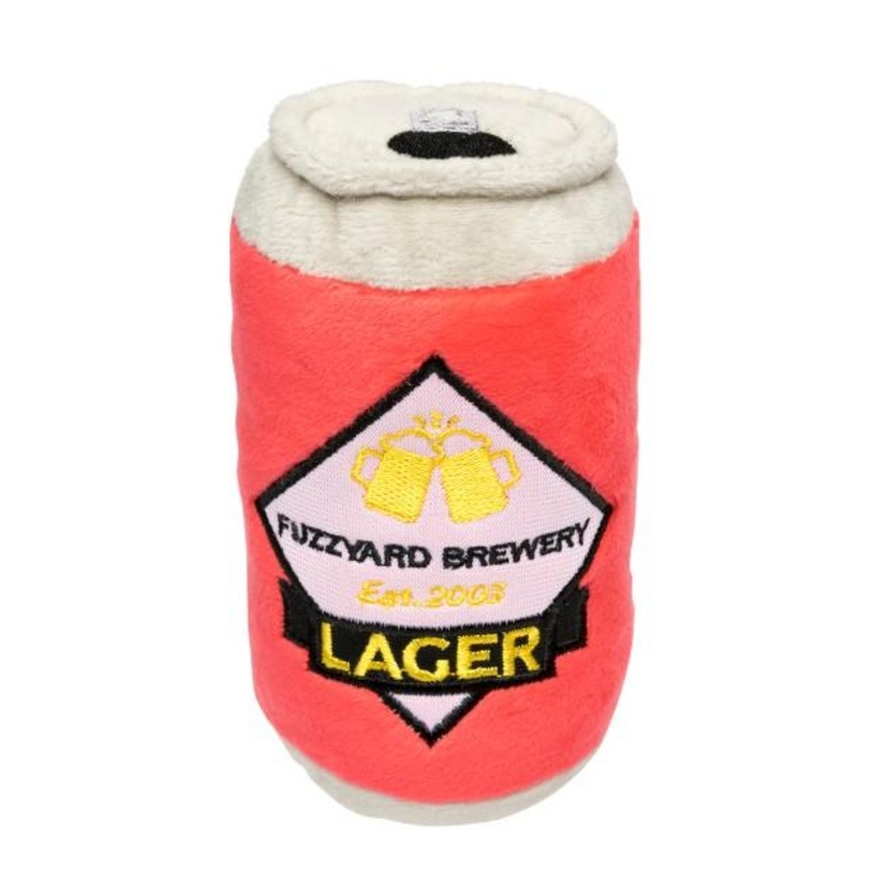 FuzzYard Can Of Beer Dog Plush Toy