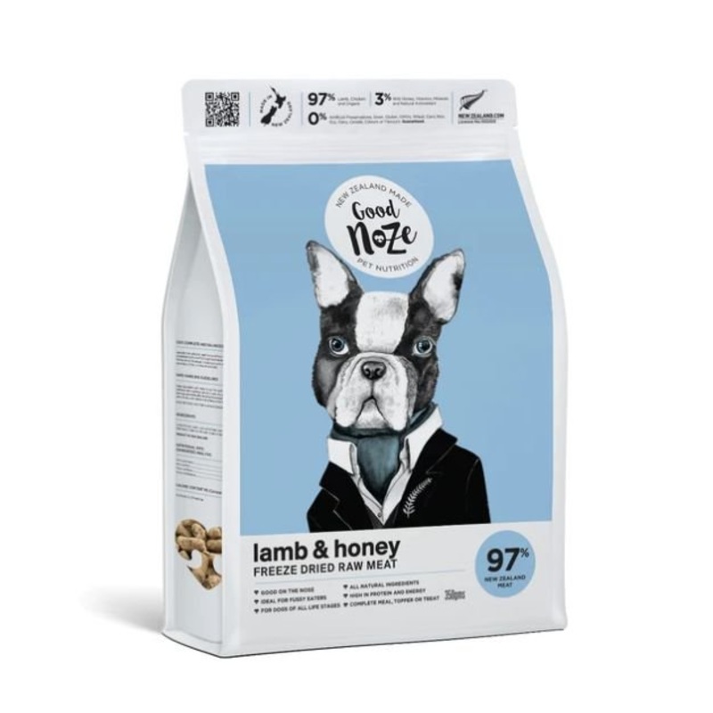 Good Noze Freeze Dried Raw Dog Food (Lamb & Honey)
