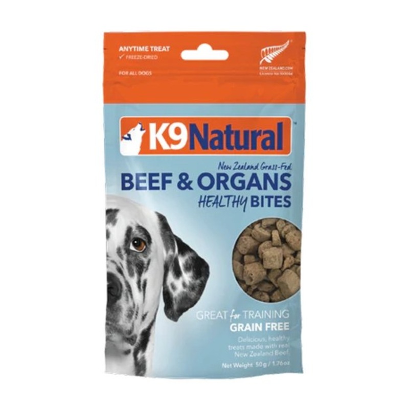 K9 Natural Freeze Dried Beef & Organs Healthy Bites Dog Treats
