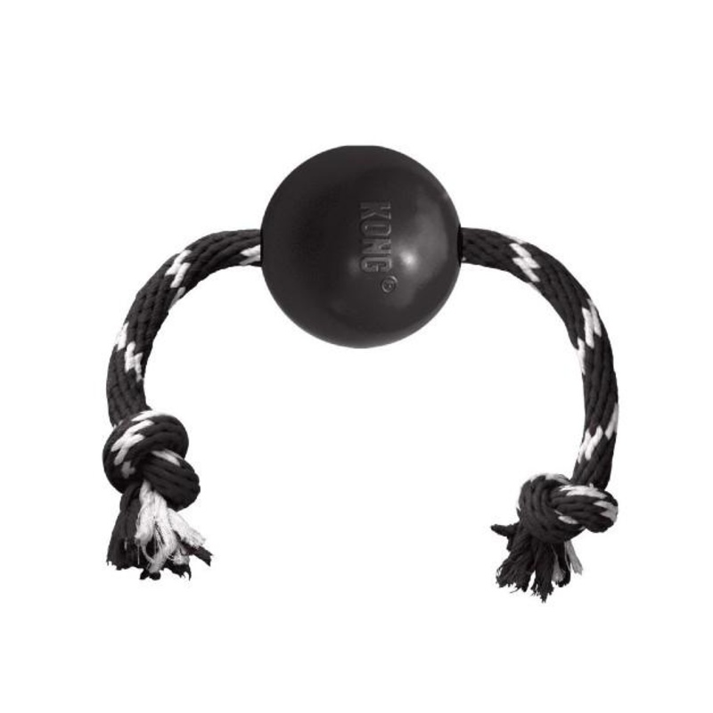 Kong Extreme Ball With Rope Dog Toy
