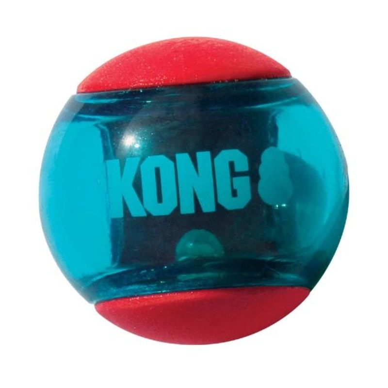 Kong Squeezz Action (Red) Ball Dog Toy