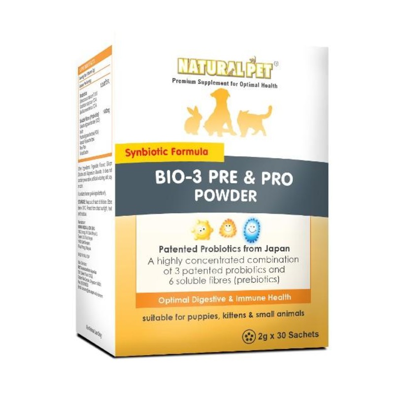 Natural Pet Bio3 Pre & Pro Powder for Cats & Dogs