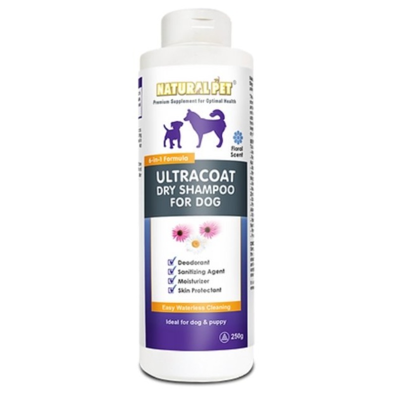 Natural Pet Ultracoat Dry Shampoo for Dogs