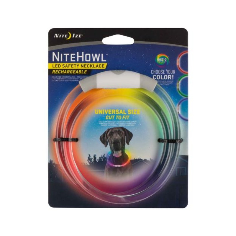 Nite Ize NiteHowl Rechargeable Disc-O Select LED Safety Necklace