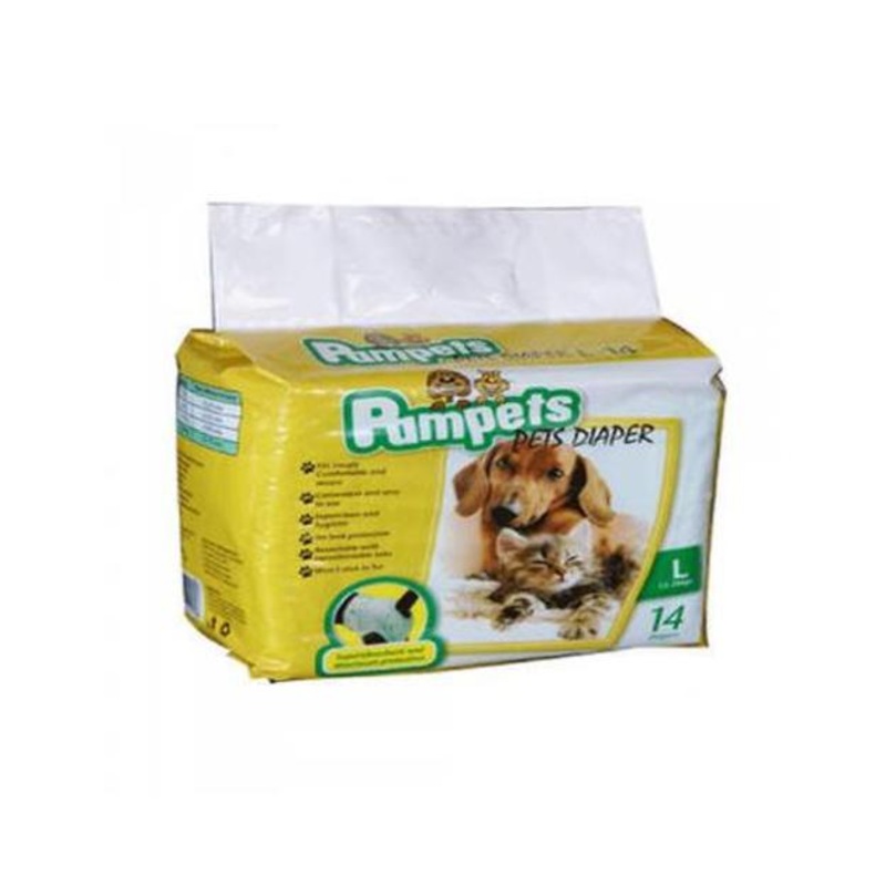 Pampets Pet Diapers for Dogs (Large)