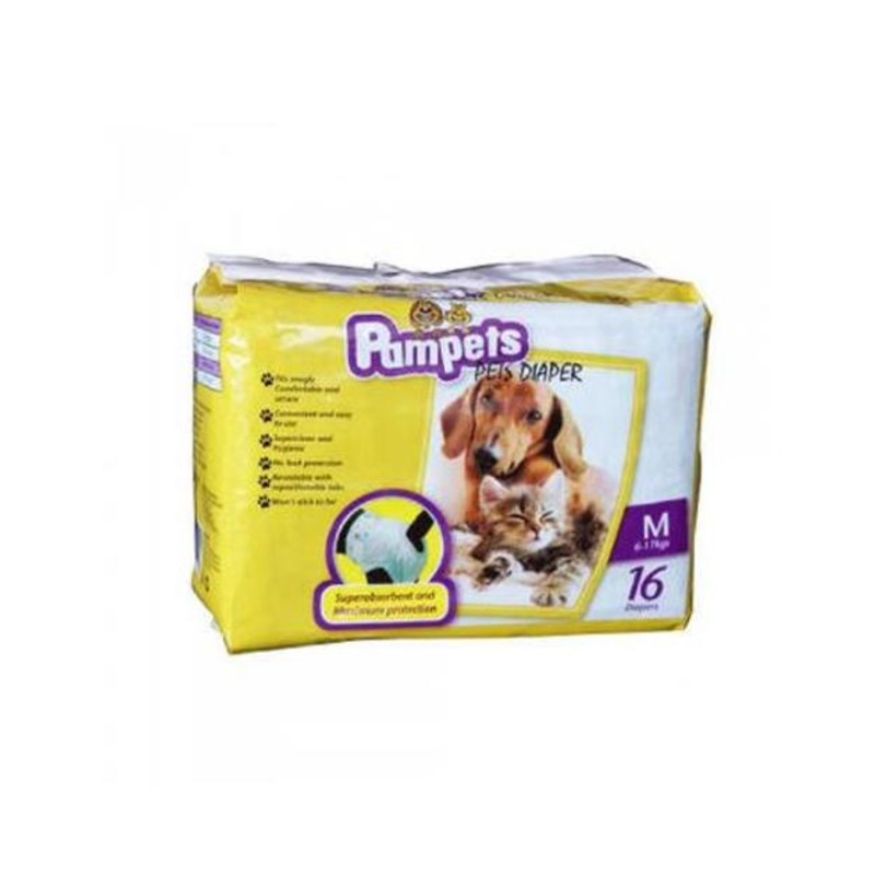 Pampets Pet Diapers for Dogs (Medium)