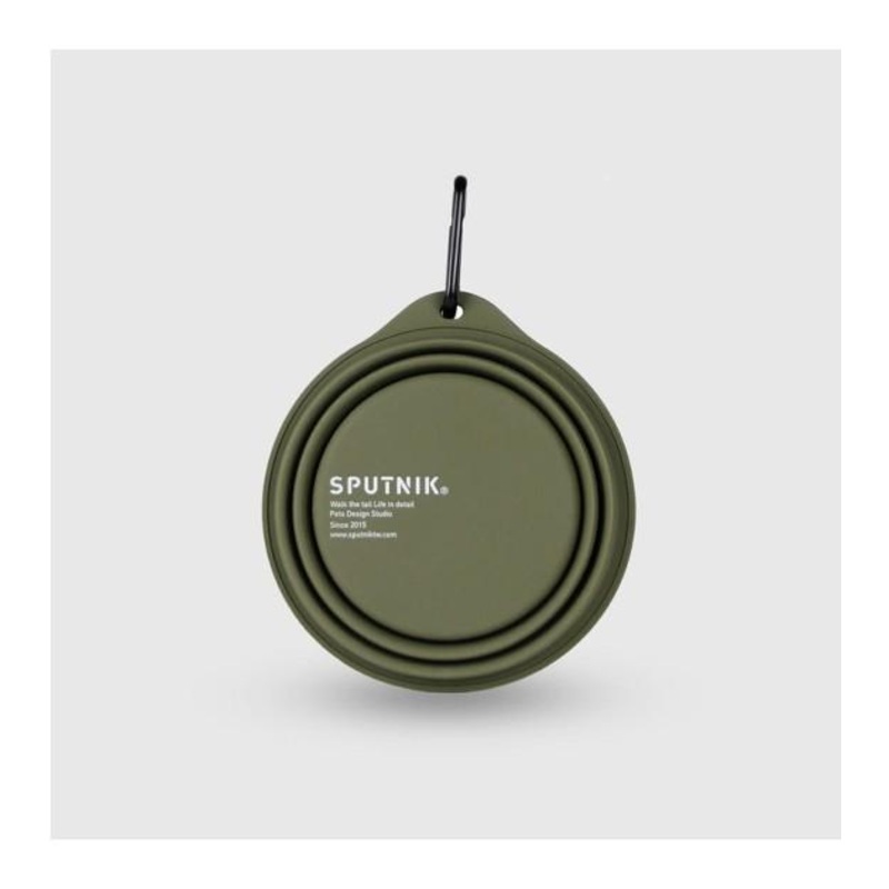 Sputnik Collapsible (Green) Travel Dog Bowl