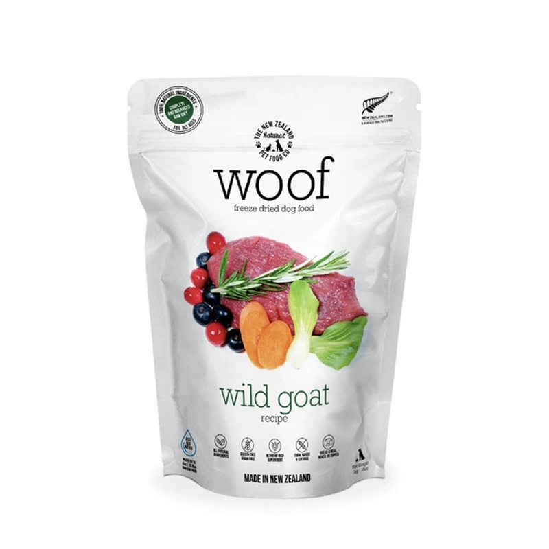 Woof Freeze Dried Raw Wild Goat Dog Food