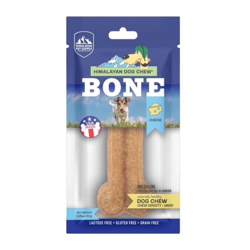 15% OFF: Himalayan Pet Supply Bone Cheese Chew Dog Treats (Hard Density)