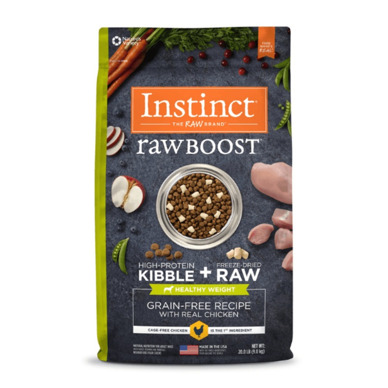 Instinct Raw Boost Grain-Free Kibble Healthy Weight Recipe Dry Dog Food