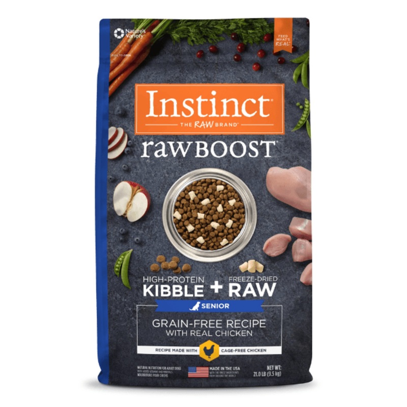 Instinct Raw Boost Grain-Free Kibble with Real Chicken Senior Dog Dry Dog Food