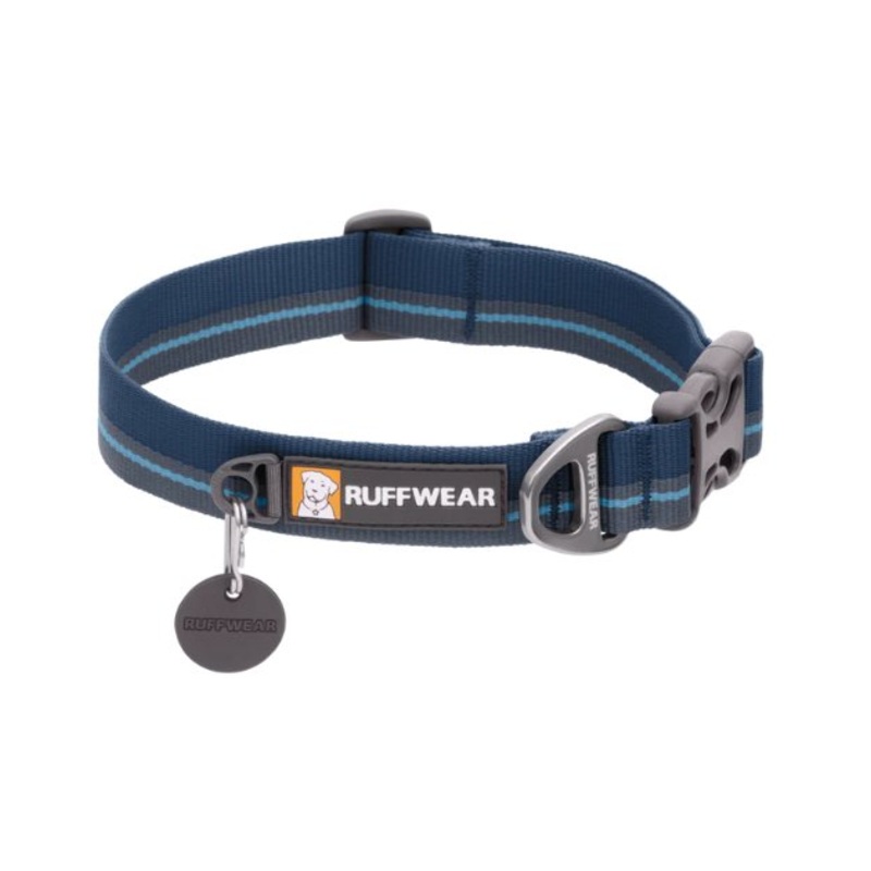 Ruffwear Flat Out Patterned Dog Collar (Blue Horizon)