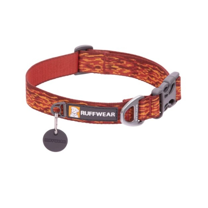 Ruffwear Flat Out Patterned Dog Collar (Ember Distortion)