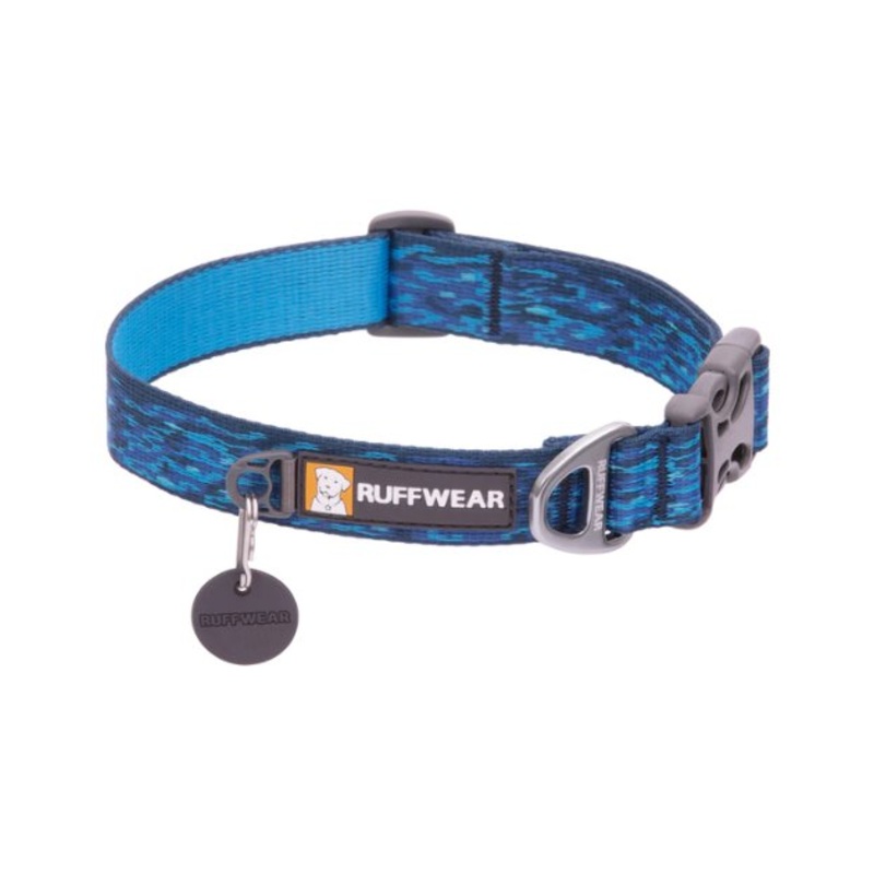 Ruffwear Flat Out Patterned Dog Collar (Oceanic Distortion)