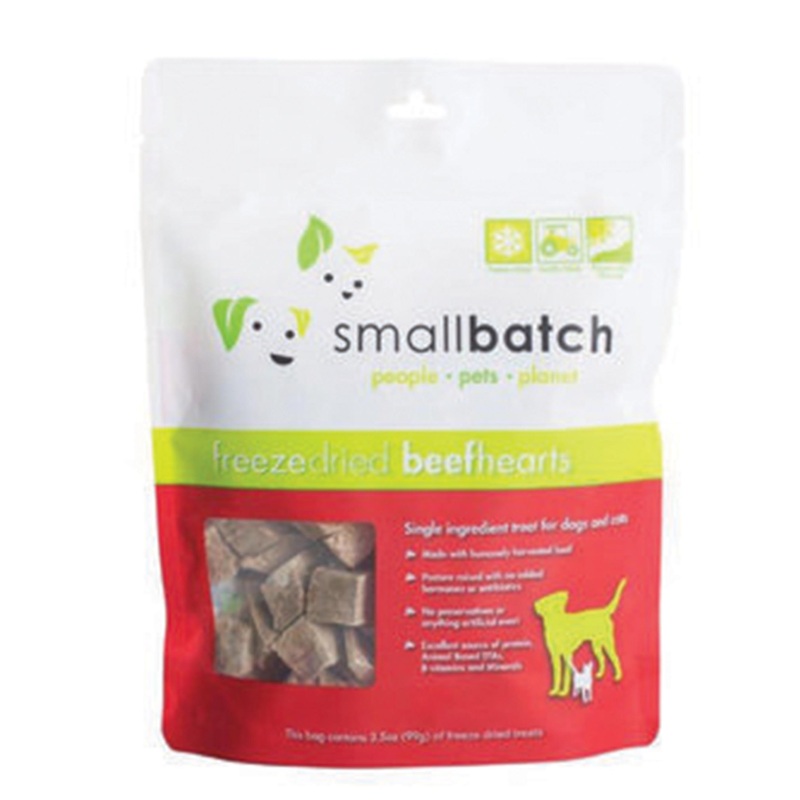 Small Batch Freeze Dried Beef Hearts Cat & Dog Treats