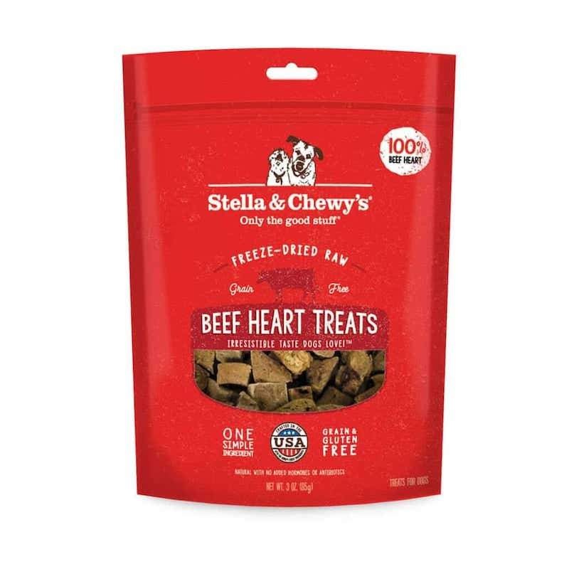 Stella & Chewys Freeze Dried Single Ingredient Beef Heart Dog Treats