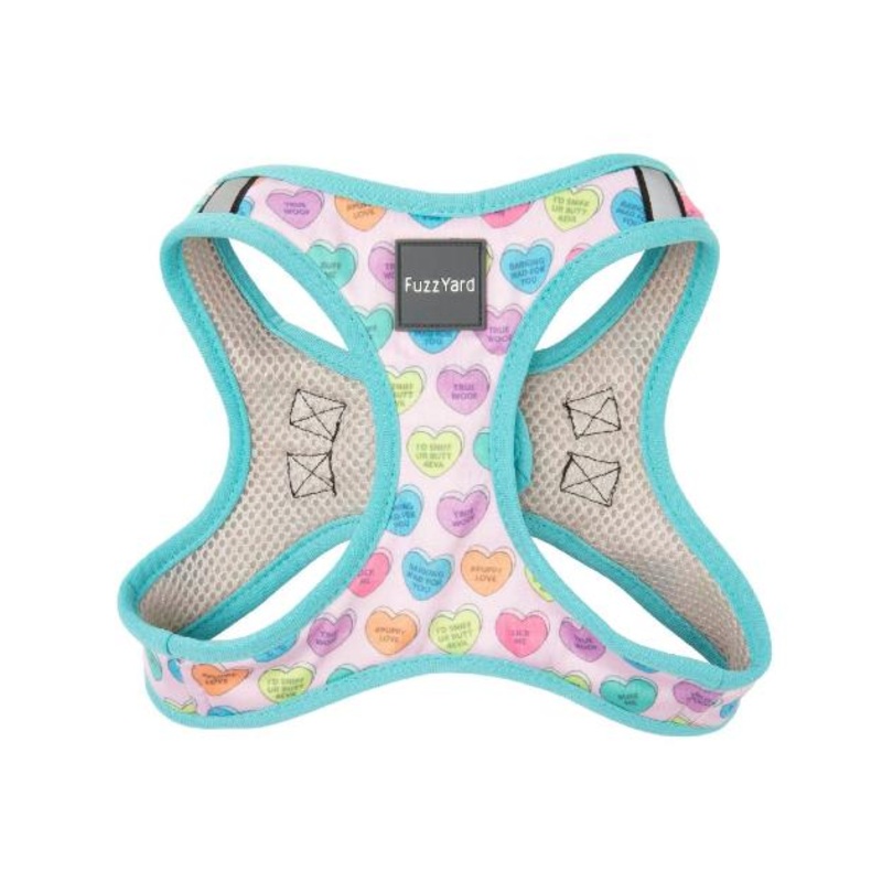 FuzzYard Candy Hearts Step-In Dog Harness