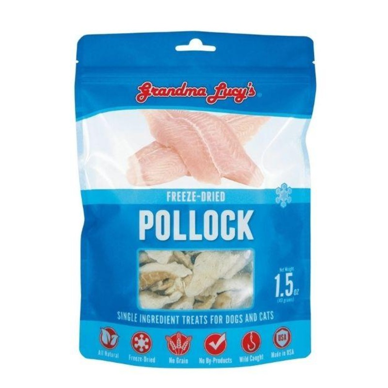 Grandma Lucys Singles Freeze Dried Pollock Cat & Dog Treats
