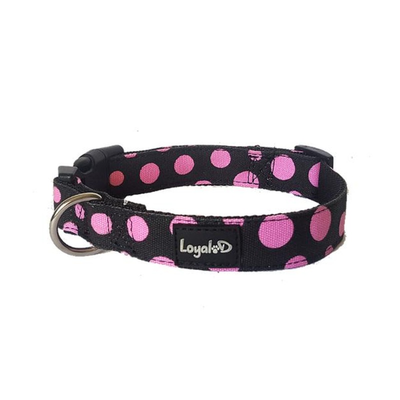 Loyal.D Canvas.D Get Spott.D (Pink) Dog Collar